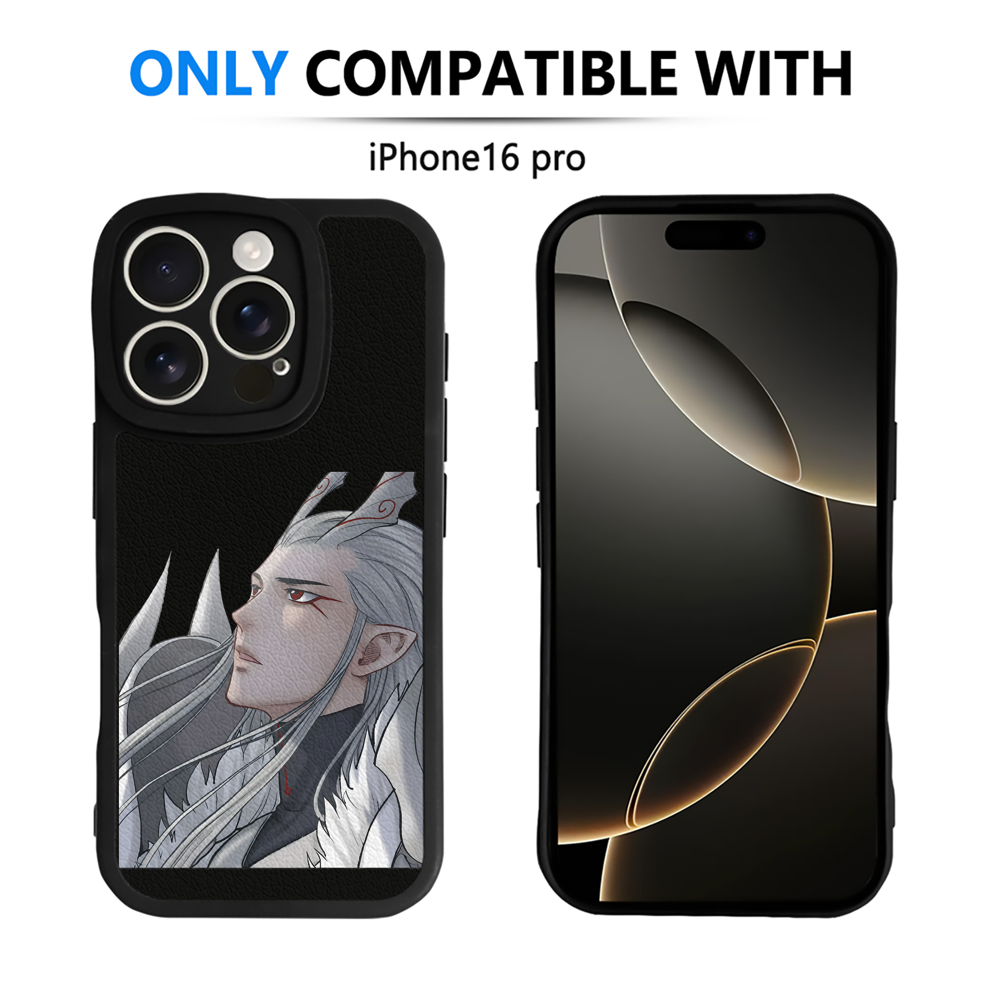 （画像用） Ne Zha 2 ナタ 魔童の大暴れ 【iPhone 16シリーズ対応】シリコンスマホケース（レザー調） 材質：シリコン